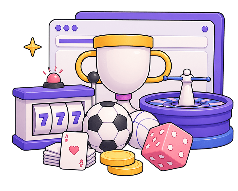 Affiliate programme dashboard, trophy and gaming symbols