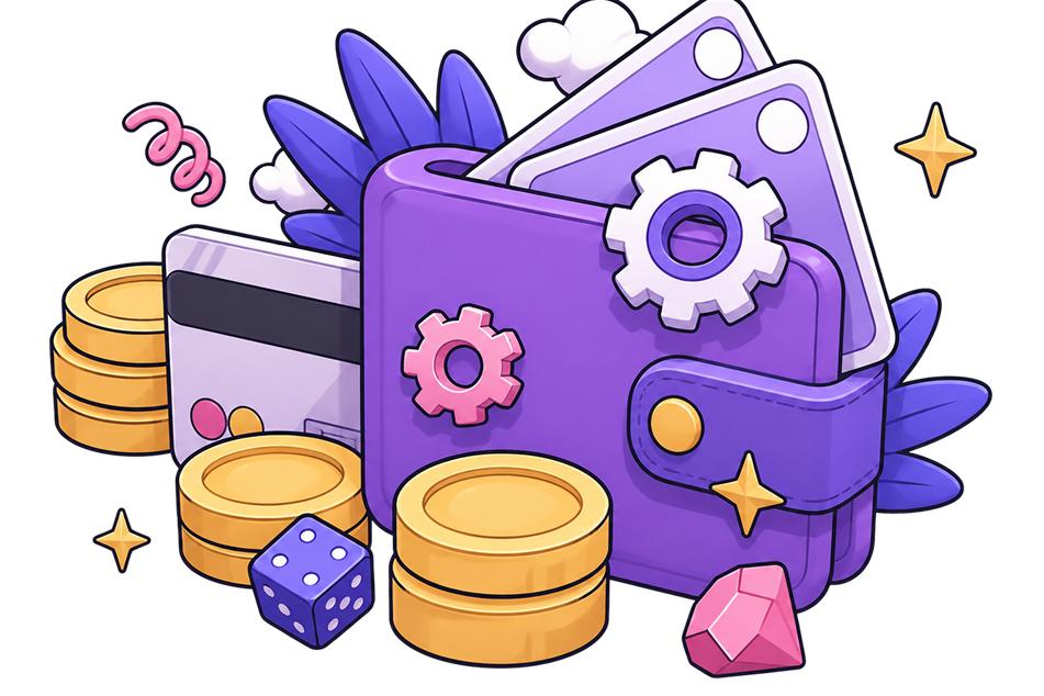 Payment wallet, cards and coins